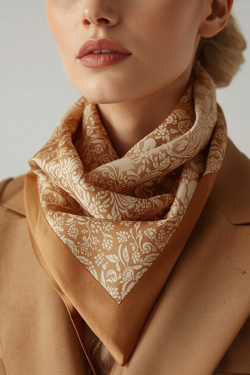Pañuelo Seda Estampado