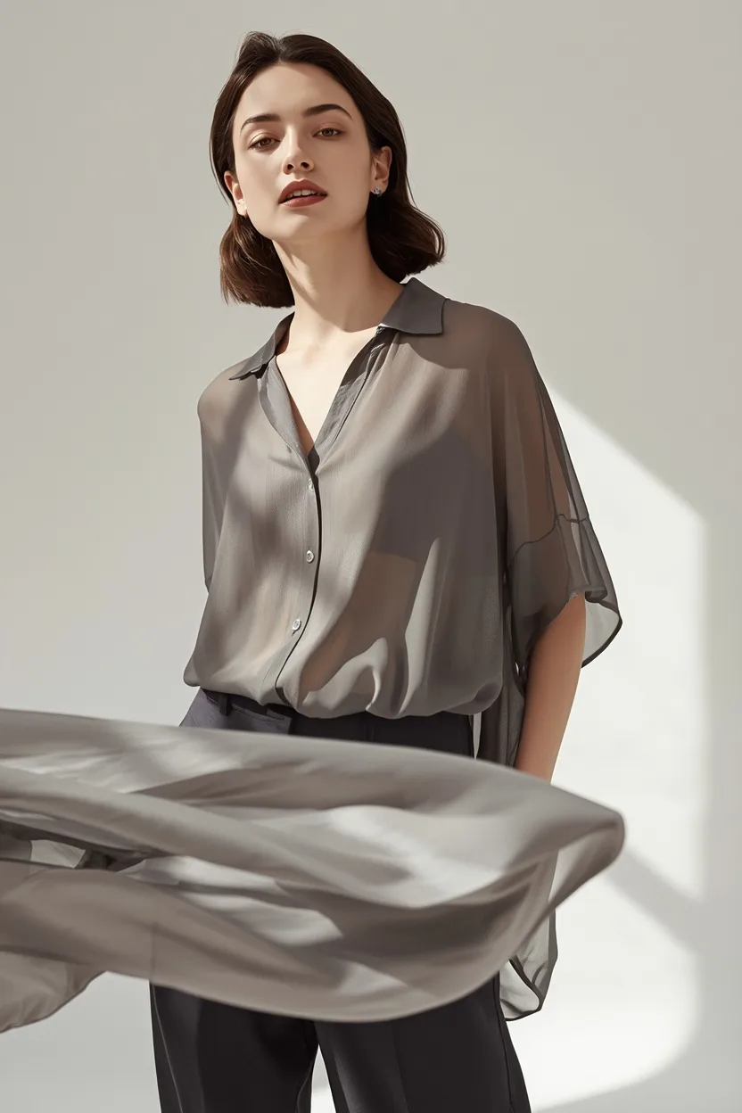 Blusa Fluida Negra
